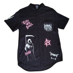 Social Collision Give Em Hell Button Up